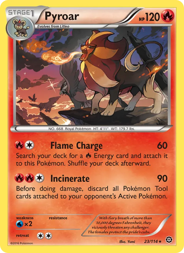 23 Pyroar – Steam Siege