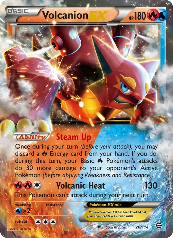 26 Volcanion EX – Steam Siege