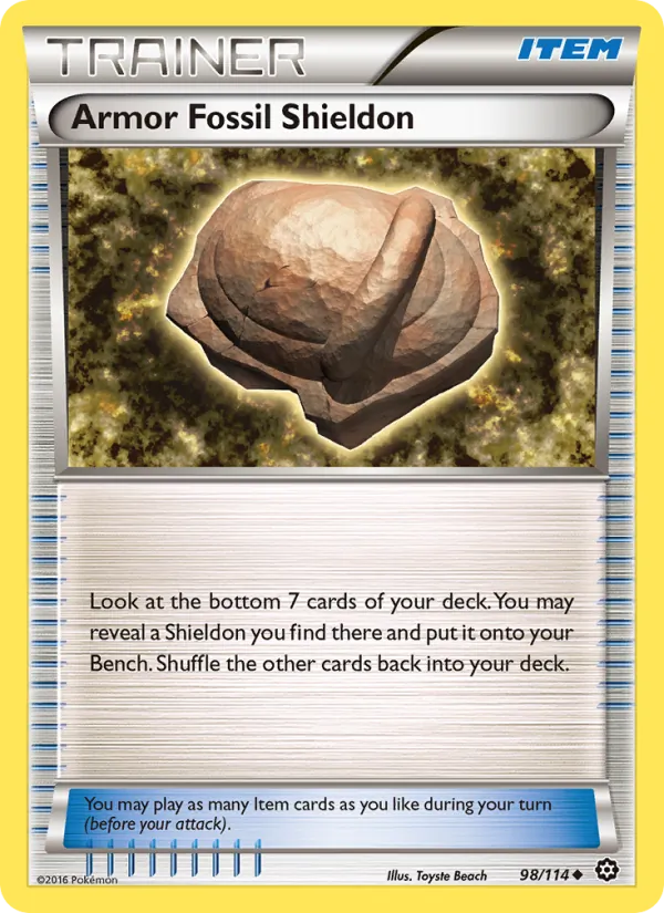 98 Armor Fossil Shieldon – Steam Siege