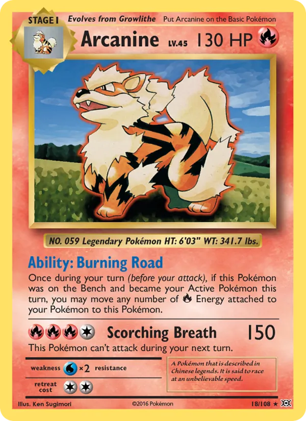 18 Arcanine – Evolutions