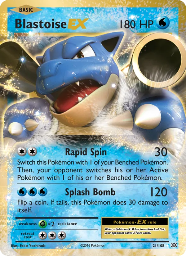21 Blastoise EX – Evolutions