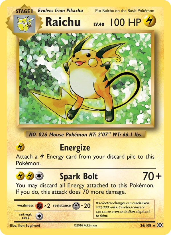 36 Raichu – Evolutions
