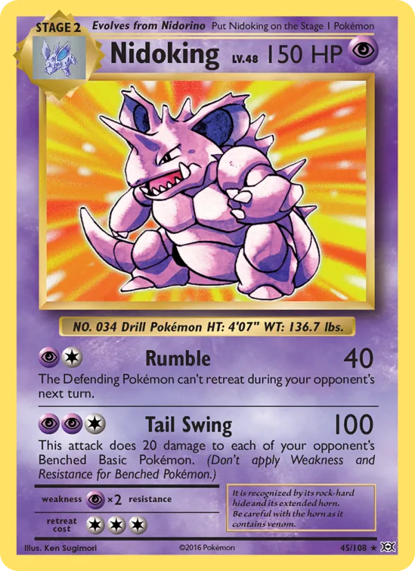 45 Nidoking – Evolutions
