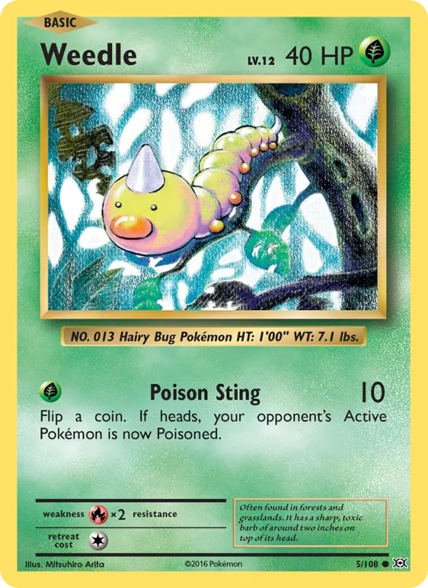 5 Weedle – Evolutions