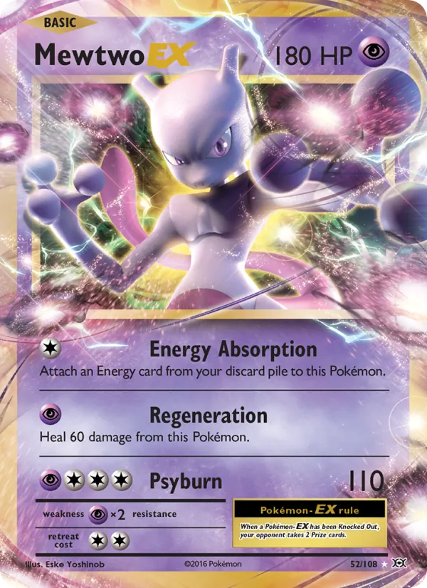 52 Mewtwo EX – Evolutions