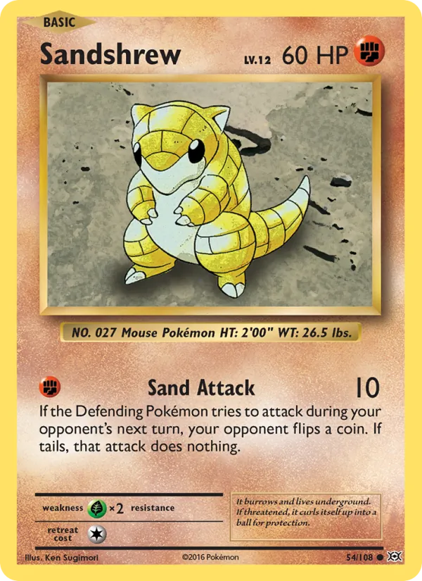 54 Sandshrew – Evolutions