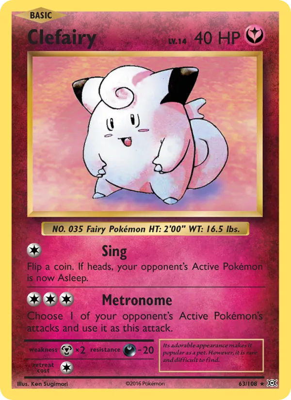 63 Clefairy – Evolutions