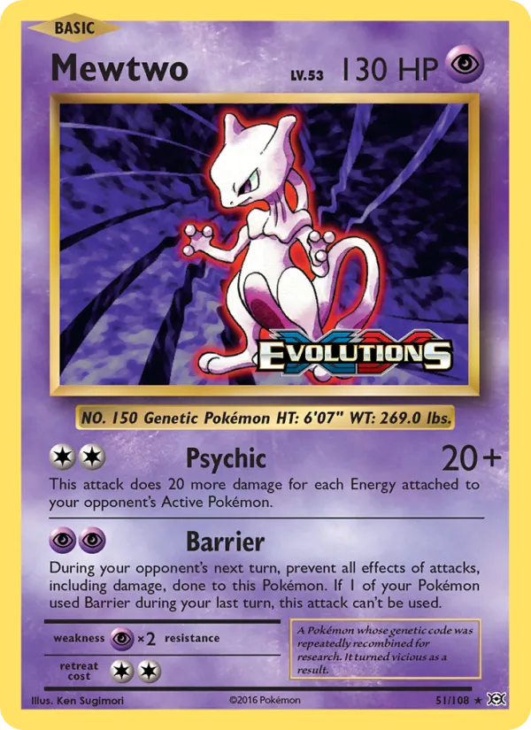 51-RH Mewtwo – Evolutions