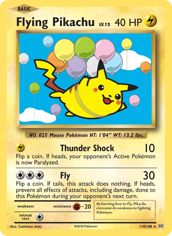 110 Flying Pikachu – Evolutions