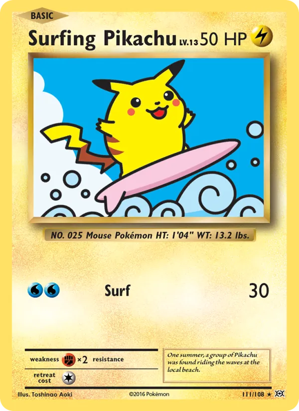 111 Surfing Pikachu – Evolutions