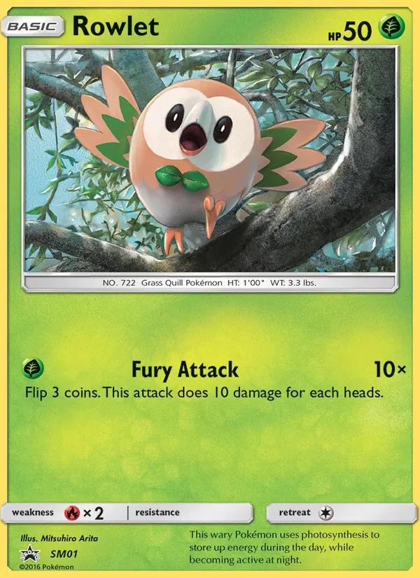 SM01 Rowlet – SM Black Star Promos