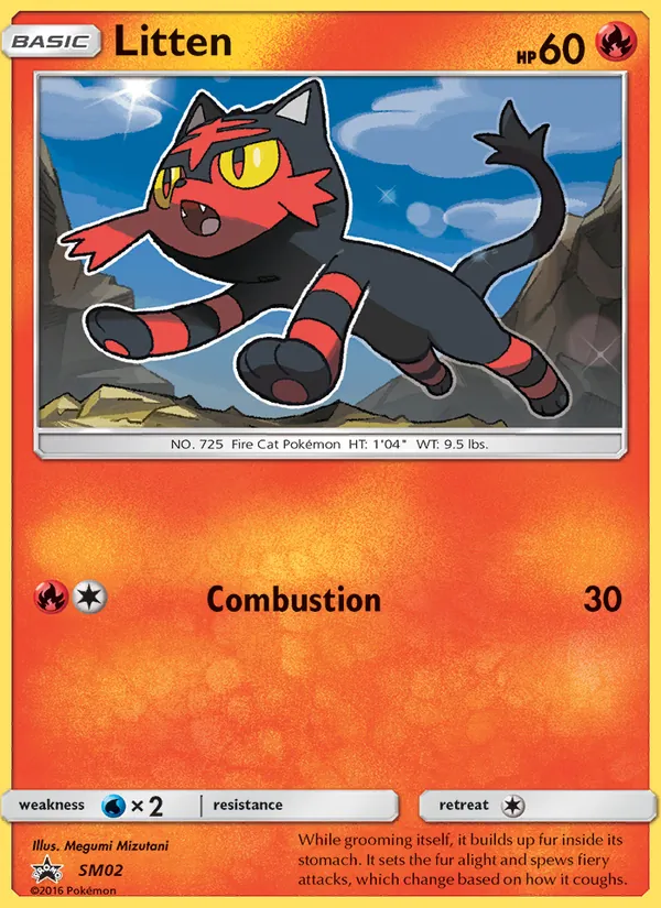SM02 Litten – SM Black Star Promos
