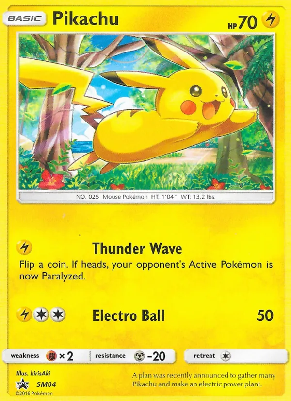 SM04 Pikachu – SM Black Star Promos