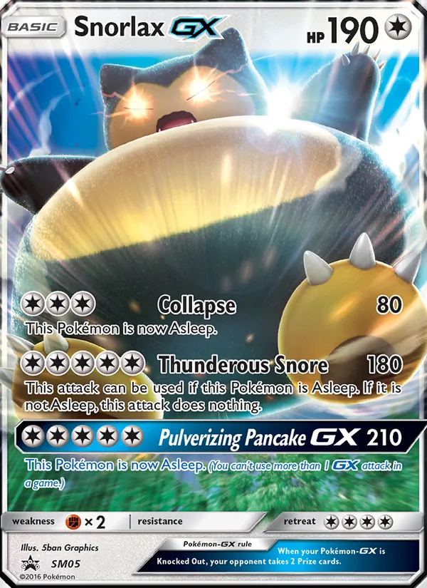 SM05 Snorlax GX – SM Black Star Promos
