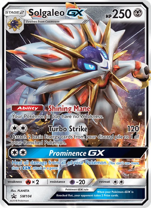 SM104 Solgaleo GX – SM Black Star Promos