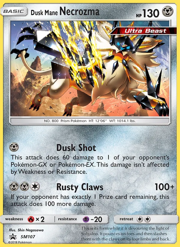 SM107 Dusk Mane Necrozma – SM Black Star Promos