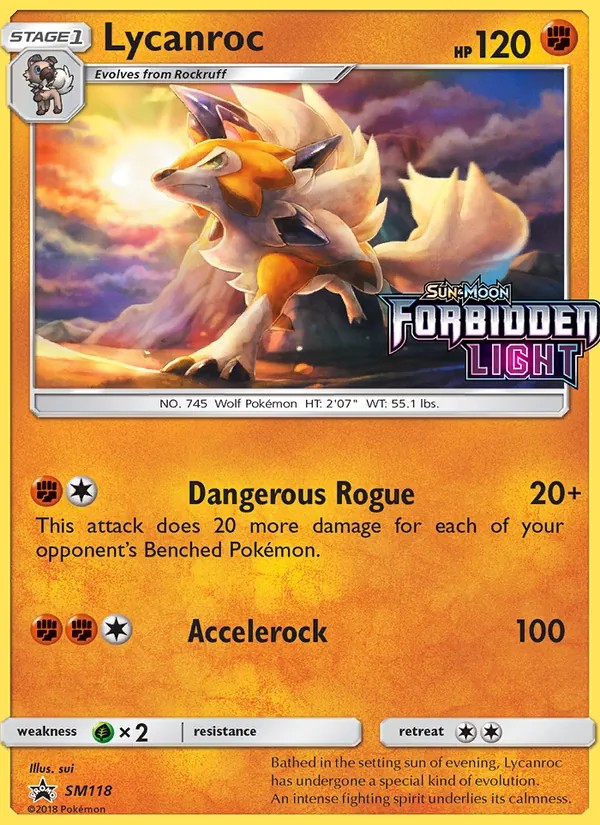 SM118 Lycanroc – SM Black Star Promos