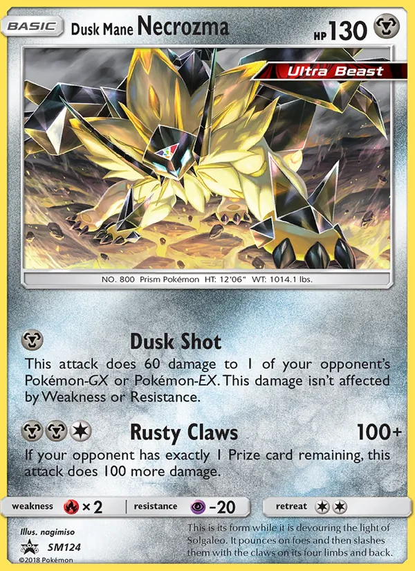 SM124 Dusk Mane Necrozma – SM Black Star Promos