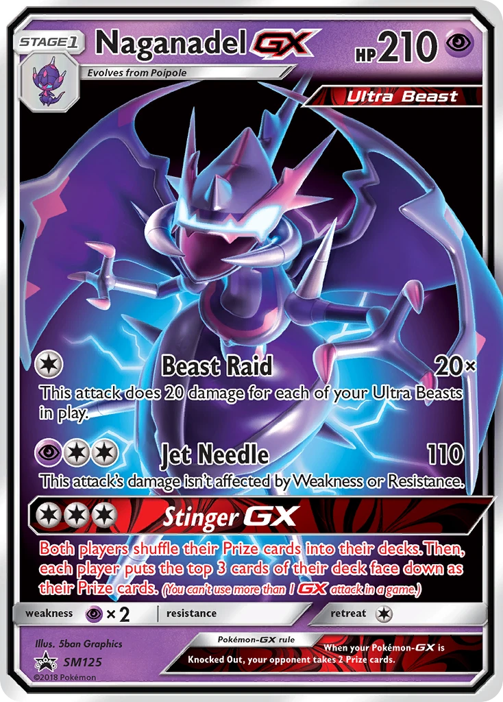 SM125 Naganadel GX – SM Black Star Promos