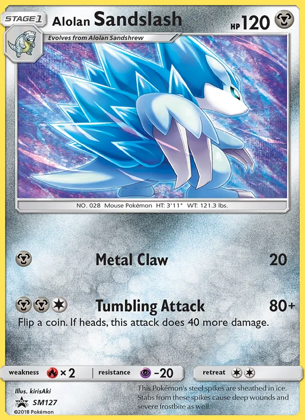 SM127 Alolan Sandslash – SM Black Star Promos