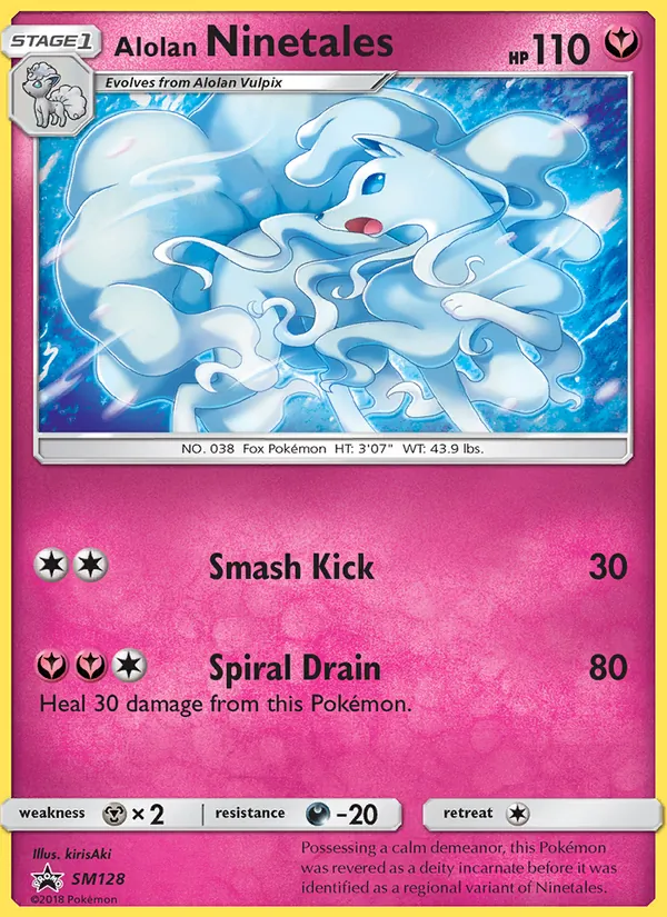SM128 Alolan Ninetales – SM Black Star Promos