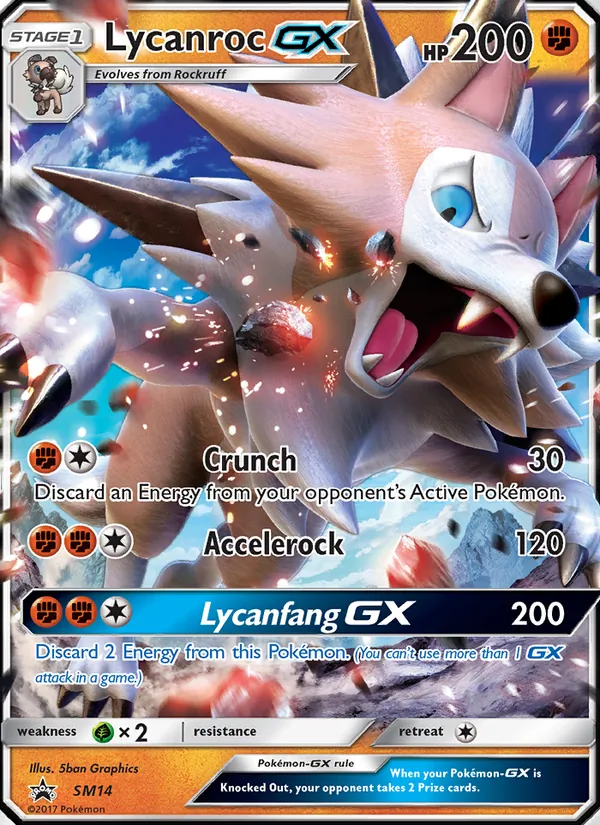 SM14 Lycanroc GX – SM Black Star Promos