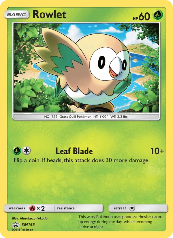 SM153 Rowlet – SM Black Star Promos