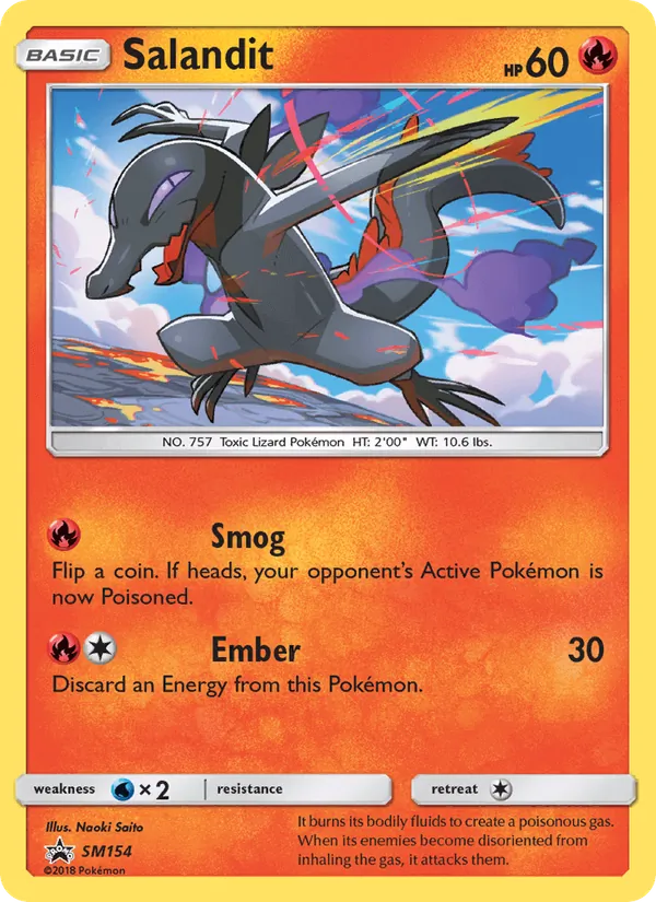 SM154 Salandit – SM Black Star Promos