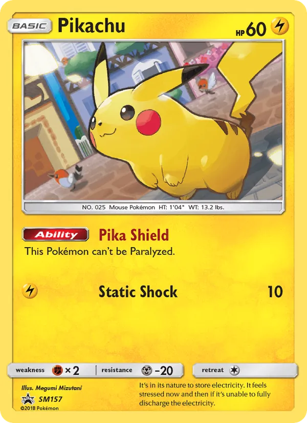 SM157 Pikachu – SM Black Star Promos