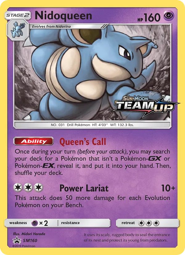 SM160 Nidoqueen – SM Black Star Promos