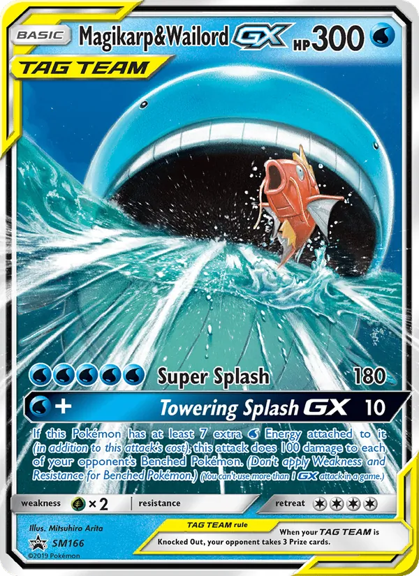 SM166 Magikarp & Wailord GX – SM Black Star Promos