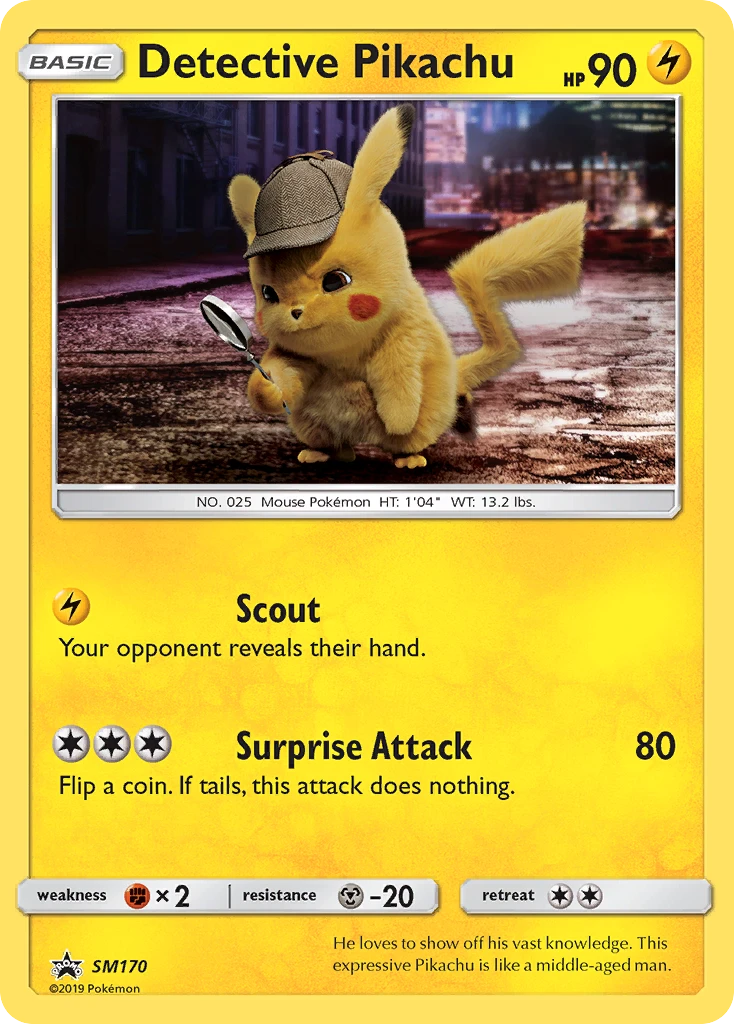 SM170 Detective Pikachu – SM Black Star Promos
