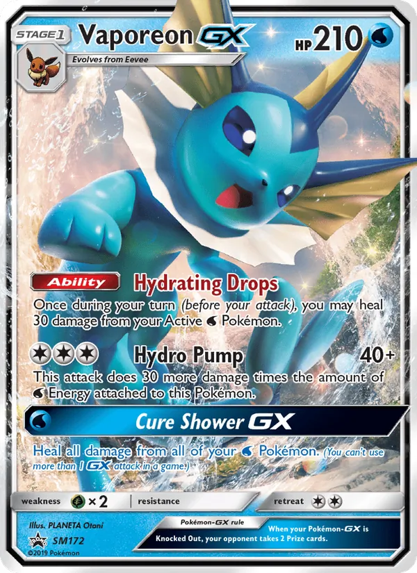 SM172 Vaporeon GX – SM Black Star Promos