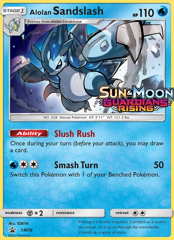SM18 Alolan Sandslash – SM Black Star Promos