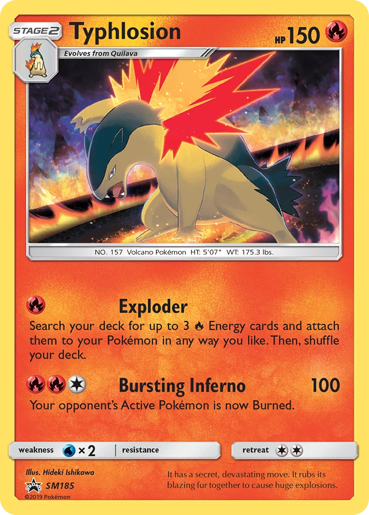 SM185 Typhlosion – SM Black Star Promos