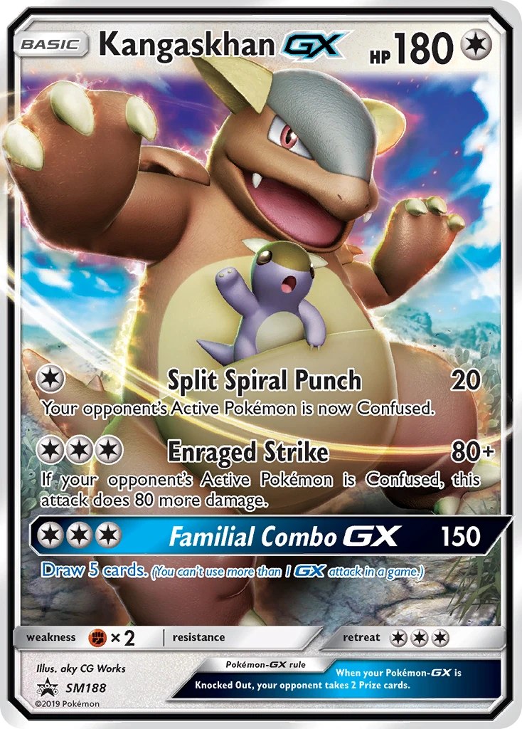 SM188 Kangaskhan GX – SM Black Star Promos