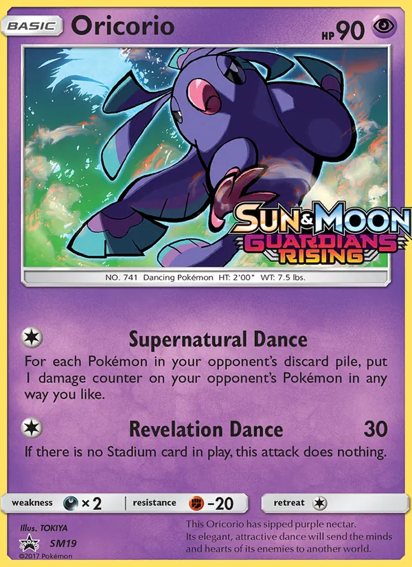 SM19 Oricorio – SM Black Star Promos