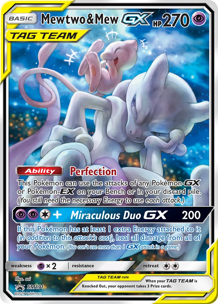SM191 Mewtwo & Mew GX – SM Black Star Promos