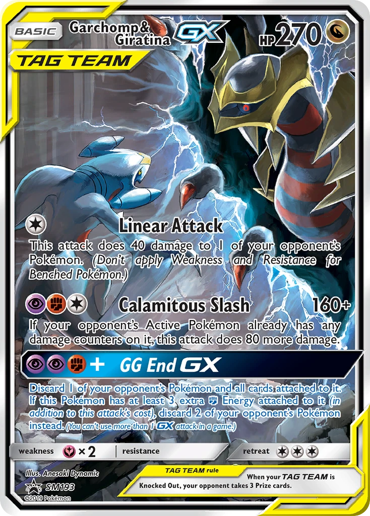 SM193 Garchomp & Giratina GX – SM Black Star Promos