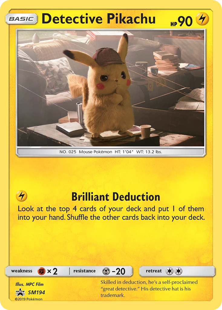 SM194 Detective Pikachu – SM Black Star Promos