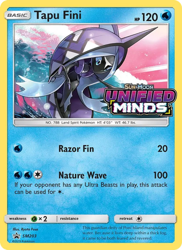 SM203 Tapu Fini – SM Black Star Promos