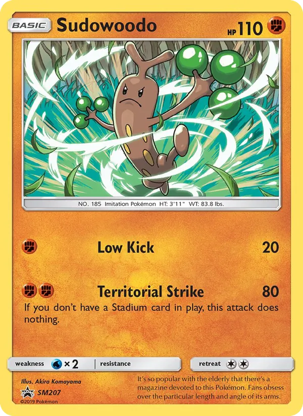 SM207 Sudowoodo – SM Black Star Promos