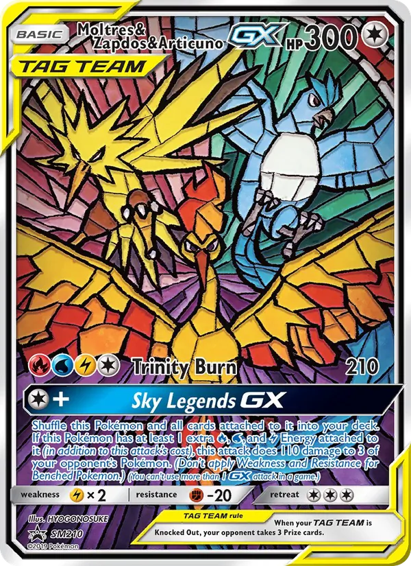 SM210 Moltres & Zapdos & Articuno GX – SM Black Star Promos