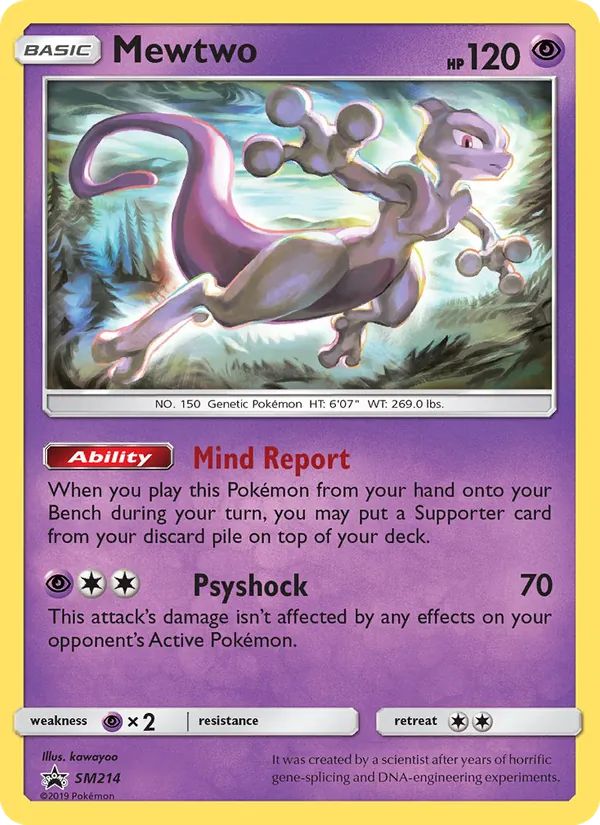 SM214 Mewtwo – SM Black Star Promos