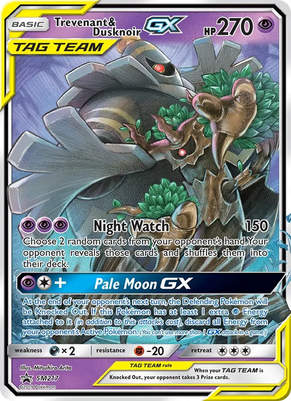 SM217 Trevenant & Dusknoir GX – SM Black Star Promos