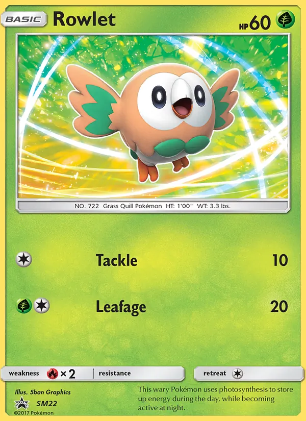 SM22 Rowlet – SM Black Star Promos