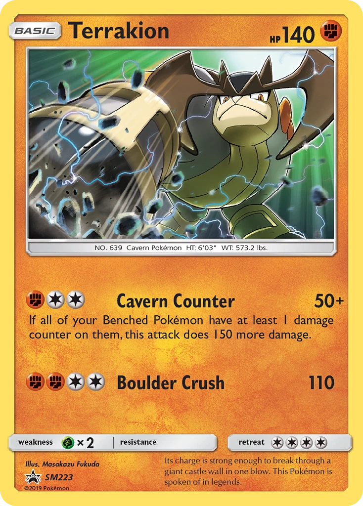 SM223 Terrakion – SM Black Star Promos