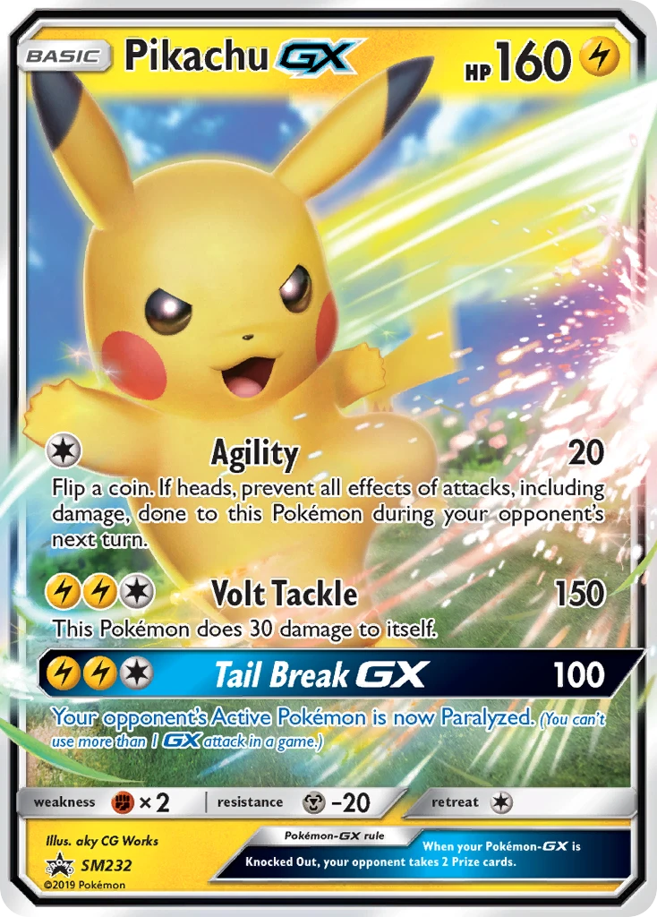 SM232 Pikachu GX – SM Black Star Promos