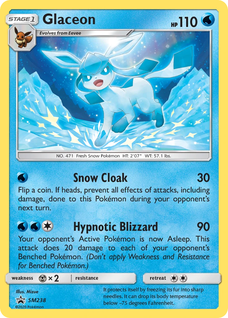 SM238 Glaceon – SM Black Star Promos