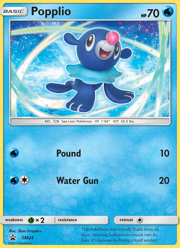 SM24 Popplio – SM Black Star Promos